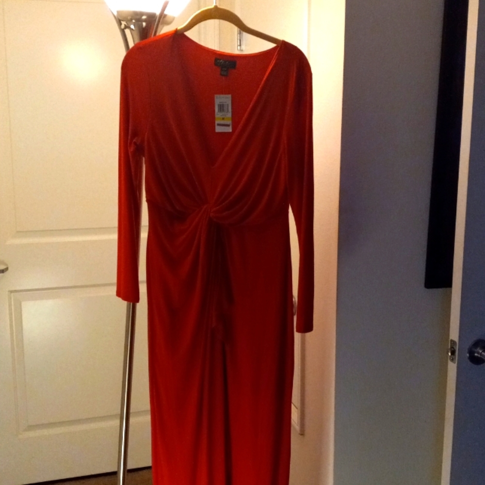 Thalia Sodi-Red Long beautiful  dress